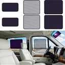 ZATOOTO Static Cling Car Window Shades 6Pack, Side Window Sun Shade Sun Blocker for Baby Car Windshield Sunshade for DriverReinforced FrameAnti-Glare (15.7 * 7'', 15.7 * 13.8'', 20.9 * 13.8'') (6pcs set)