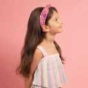 Canitor Knot Headbands for Girls Hair Accessories Sequin Glitter Hair Bands diademas para nias Hot Pink