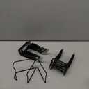 Gibson Holders 6AC 3-Wire Display Stand with Deep Edge, Black, 12-Pack