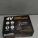 2026 Upgraded Cordless Electric Scissors - Larger 1.84" Tungsten Blade, Wider Opening, 320 RPM, 1/3" Max Thickness, 3-Speed & LED Display, Cardboard Cutter Designed for Cardboard box, Black