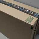 Large Trifle Bowl with Lid (120oz) - Stainless Steel Silver Serving Spoon & Acacia Wood Lid - Trifle Bowl Glass, Glass with Pedestal - Truffle Dish for Layered Desserts, Fruits, Salads, Punch