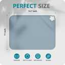 Cutebe Silicone Placemat for Toddles Kids Non-Slip Reusable Portable Kids Placemats for Dinning Table Heat Resistant Placemats, Baby Placemat Stain Resistant Silicone Mat for Dining Table 3 Pack (Blue/Green/Pink)