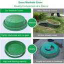 24 in Invisible Septic Tank Lid Covers Anti-Trip Resin Grass Manhole Cover