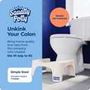 Squatty Potty Simple Bathroom Toilet Stool, Buttercream 7", Ergonomic Stool Posture-Enhancing Bathroom Footrest for Improved Digestion & Constipation Relief
