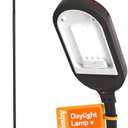 Natural Daylight Floor Lamp - Craft Light Floor Standing for Reading, Crafting, Sewing - 27W Full Spectrum White Bright Sunlight - Adjustable Gooseneck - Task Lamps for Living Room, Bedroom, Office