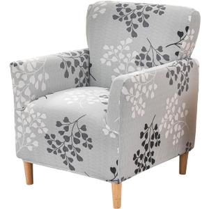 Printed Banquet Armchair Slipcovers Soft Chair Covers Armchair 1-Piece Stretch Chair Covers for Living Room Nonslip Outdoor Armchair CoverPets Friendly Furniture Protector,07