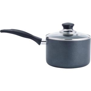 T-fal Specialty Nonstick Handy Pot with Glass Lid 3 Quart Oven Safe 350F Cookware Pots, 
, Dishwasher Safe Black