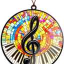 Music Teacher Gifts for Men Women, Suncatcher Christmas Ornaments 2026 for Christmas Decorations, Musician Gifts for Women Men Friends Teachers, Music Note Ornament Hanging Decor, Xmas Ornaments