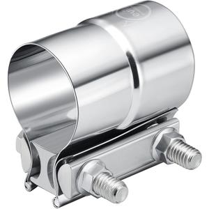 EVIL ENERGY 2.5'' Exhaust Clamp,Lap Joint Band Clamp Stainless Steel for Pipes,Mufflers,Catalytic Converters (1PCS, 2.5 inch)