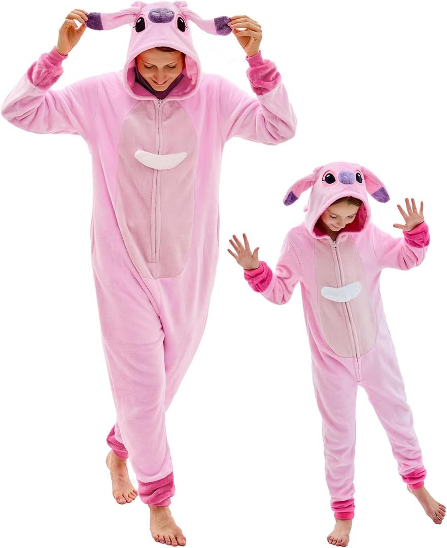 GONAAP Unisex Adult Onesie Pajamas Animal One Piece Halloween Costume Cosplay Sleepwear (Gray, XXL)