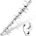 3/8" Drive Metric Crow foot Wrench Set 10-Piece 10-22mm, CR-V Steel Flare Nut Design, for Automotive & Plumbing Tight Spaces Access with Clip-On Organizer