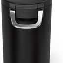 simplehuman 25 Liter, 27 lb / 12.2 kg Medium Pet Food Storage Container for Dog Food, Cat Food, and Bird Feed, Alloy Steel, Matte Black