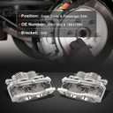 cciyu 18B4798A 18B4799A Front Left & Right Brake Caliper w/Bracket For Buick For Rainier,For Chevrolet For SSR/For Trailblazer,For GMC For Envoy,For Isuzu,For Oldsmobile,For Saab