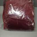 Melodieux Burgundy Semi Sheer Curtains 84 Inches Long for Living Room, Bedroom Linen Look Farmhouse Rod Pocket Shiny Sheer Curtain Drapes Light Filtering Home Office, 52" W x 84" L, 2 Panels