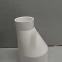 4" X 2-1/2" PVC Pipe Fitting Schedule 40 Compatible with 429-E Series Eccentric Reducer Coupling Suitable for High-flow Capacity, Plumbing, Irrigation, Pool, Spa, White