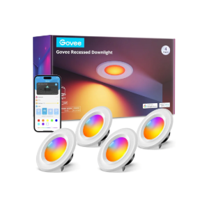 Govee Smart Retrofit Recessed Lighting 6 Inch, Wi-Fi Bluetooth Direct Connect RGBWW Retrofit Can Lights, 65 Scene Modes, Works with Alexa & Google Assistant, 1000 Lumens, 4 Pack
200+ bought in past month