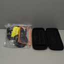 Switch 2 Accessories Bundle for Nintendo, 16-in-1 Game Kit: Carrying Case, Screen Protectors with Alignment Frame, Steering Wheels, Grips for Joycon Controller, Dockable Console Protective Cover Shell (Black (No Controller))