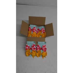 Fabric Bows Decorative Bow Clips For Hair 12 Pack Of Orange, Red And White