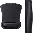 RICHEN Keyboard Wrist Rest Pad and Mouse Wrist Rest Support Mouse Pad Set,Sturdy & Comfortable & Lightweight for Easy Typing & Pain Relief-Ergonomic Support (Black)