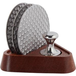 3cps 53.5mm Puck Screen 316 stainless steel Reusable Filter for Espresso Portafilter for Breville Barista Express(BES870) Pro Touch Bambino Infuser