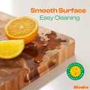 Riveira Acacia Wood Cutting Board Gourmet Acacia Grandeur: 12 x 10 Wooden Chopping Board Natural Wooden Cutting Boards For Kitchen Decorative Innovative Juice Grooves