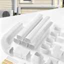 4'' 19.5Ft Mini Split Line Set Cover, Upgraded UV-Proof PVC Pipe