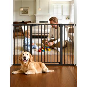 Babelio 29-55" Extra Wide Baby Gate, 36" Tall, PressGuard P7, Black