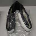 LKWLIKEI Nappa Leather Steering Wheel Cover, Elegant Diamond Checkered Design, Non-Slip wear-Resistant, Enhance Driving Comfort, Suitable for Steering Wheel Diameter 14 1/2-15 Models.Black White