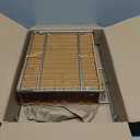 T-shirt shopping bag rack and dispenser, grocery store counter plastic bag rack with a nice wicker basket base, transforms cluttered shopping bags into a neat and easy-to-use storage solution