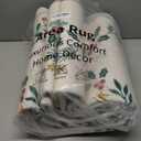 Seavish 2025 Christmas Rugs for Living Room, 5x7 Area Rugs for Bedroom Aesthetic, Low Pile Soft Washable Nursery Rug, Cream White Winter Holiday Decor Farmhouse Rug for Dining Room Playroom Office (Xmas Wreath White)