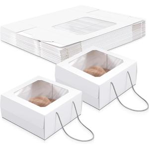 15 Pcs 15 x 15 x 7 Inch Cardboard Hat Boxes with Display Window, White
Large Hat Shipping Case Organizer Storage with Lid and Handles for Travel Storage Present Packing