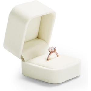 Oirlv Ring Box Wedding Day For Women Velvet Jewelry Box For Engagement Ring Boxes For Proposal