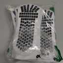 3 Pairs Lux Dual Grip Socks - Soccer Grip Socks for Men and Women. GripArray Performance & Comfort (Small, White)
