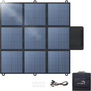 LVYUAN 300W Portable Solar Panel, 20V-24V Foldable Pillow-Sized Solar Panel IP65 Waterproof, Upgraded 23% Efficiency for Solar Power Station Generator for Outdoor Camping Backpacking Hiking