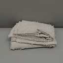 Nanko 2 Pack Standard Size Pillow Shams Set, Olive Green Boho Tufted Soft Microfiber PillowcasesModern Farmhouse Pillowshams for Men and Woman 20 x 26 Inch