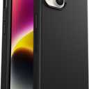 OtterBox iPhone 14 & iPhone 13 Symmetry Series+ Case - Black, Ultra-Sleek, Snaps to MagSafe, Raised Edges Protect Camera & Screen