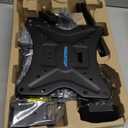 MOUNTUP Height Adjustable TV Wall Mount for 26-55 Inch TVs, Gas Spring Full Motion Articulating TV Bracket with Smooth Swivel Tilt & Safe Corner Installation, 400x400mm VESA, 11-66 lbs, Matte Black