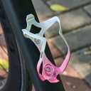 Bike Water Bottle Holder Bicycle Cage for Mountain Road MTB Gravel Adult Bikes Cycling Universal Carrier Rack 2 Pack Aluminum Alloy Ultralight Kettle Drink Accessories White Pink