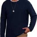 HERBERTON Men Cable Knit Oversized Sweater Baggy Chunky Patterned Pullover Size 2XL