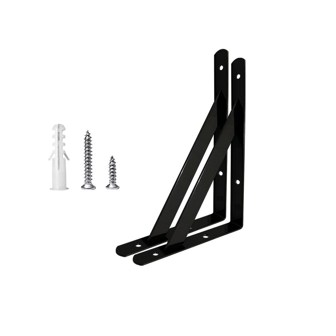 Medach Shelf Brackets 18 Inch x 12 Inch, Heavy Duty Shelf Brackets 4 6 8 10 12 14 16 18 20 Inch, L Brackets Heavy Duty for Shelf Support