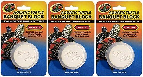 Zoo Med (3 Pack) Aquatic Turtle Banquet Block (Giant)