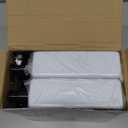 Tanlade 6 Pcs Shampoo and Conditioner Dispenser Bottles 16oz Modern Shower Soap Bottles with Pump, Labels and Marker Pen Easy to Refill Body Wash Dispensers for Home Bathroom Decoration (White)