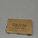 Ravinte 6 Pack 3 Pairs 1/2 Inch Overlay Cabinet Door Hinges Kitchen Satin Nickel Semi-Concealed Face Mount Self-Closing Cabinet Hinges with Bumpers & Screwdriver