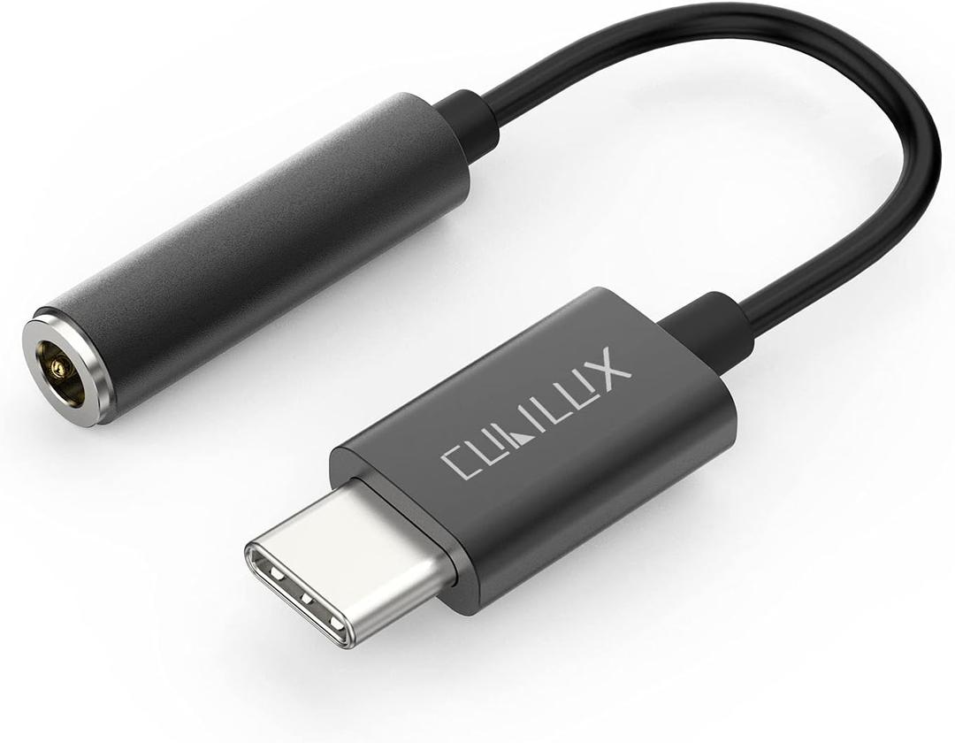 Cubilux USB C Headphone Adapter Compatible with Galaxy S25/S24/S23/S22/S21 Ultra, S24/S23/S21/S20 FE, Z Fold Z 6/5/4/3, Flip 6/5/4/3, Tab S10/S9/S8/S7, Type C 3.5mm Earphone Audio Dongle