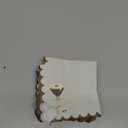 100 Pcs Martini Cocktail Napkins a Tini Bit Older Birthday Decorations Scalloped Disposable Paper Napkins Espresso Martini Party Supplies for Bachelorette Party Decorations(Vintage,Brown)