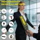 RANSENERS Handheld Metal Detector Wand,Security Wand,Portable Adjustable Sound & Vibration Alerts, Detect All Metal Products (Not Include Battery)