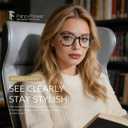 Square Reading Glasses for Women - Blue Mirage - Readers Chic & Modern Design FF-7327