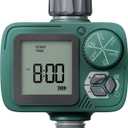 Sprinkler Timer: Programmable Hose Timer with Rain Delay/Manual/Automatic Watering System, Water Timers for Garden Hose, Digital Drip Irrigation for Yard Lawn Outdoor1 Outlet