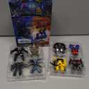 8 Pcs Mini Car Robot Toys, 3.5-inch Small Hero Action Figures, Birthday Favors Toys for Kids Age 5 and up.