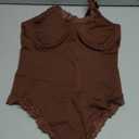 SHAPELLX Lace Bodysuits for women Tummy Control Corset Tops Slimming Body Shaper Thong Body Suits V Neck Low Back Tops.Size L